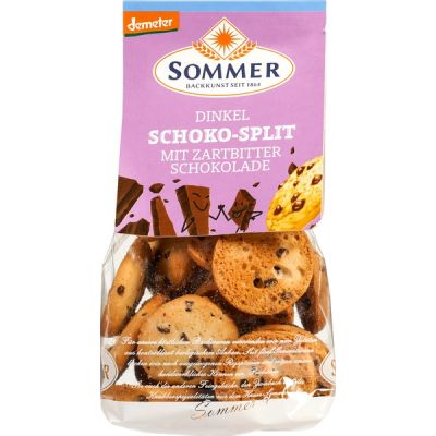 Spelt koekjes chocosplit van Sommer & Co, 6x 150 gr